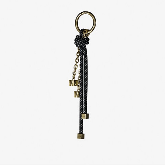 New MICHAEL KORS Gold & Black Cord Bag Charm (CHARM ONLY - bag not included) - Picture 10 of 12